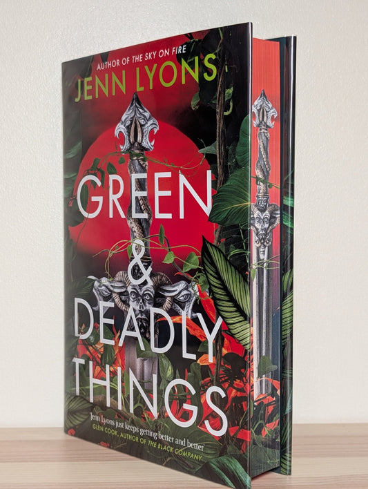 Green and Deadly Things by Jenn Lyons (Signed First Edition with sprayed edges) - Fialta Books