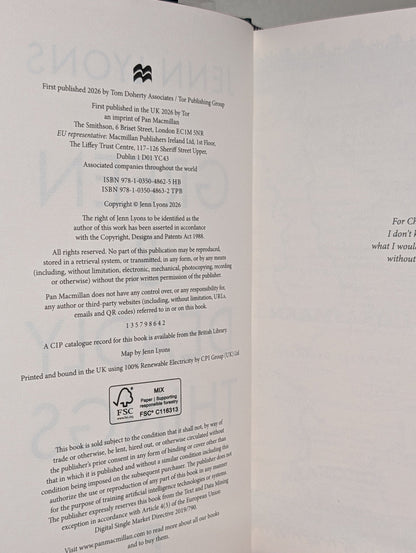 Green and Deadly Things by Jenn Lyons (Signed First Edition with sprayed edges) - Fialta Books