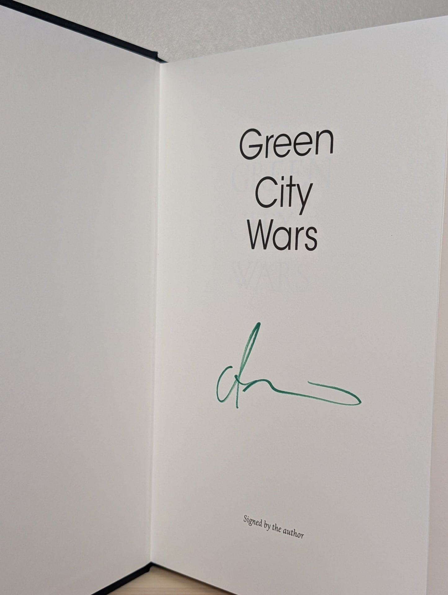 Green City Wars by Adrian Tchaikovsky (Signed First Edition) - Fialta Books