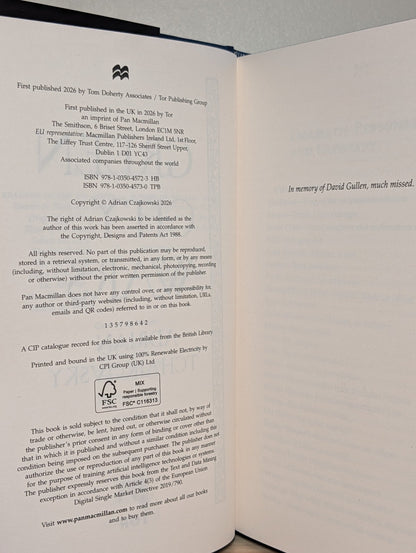 Green City Wars by Adrian Tchaikovsky (Signed First Edition with sprayed edges) - Fialta Books