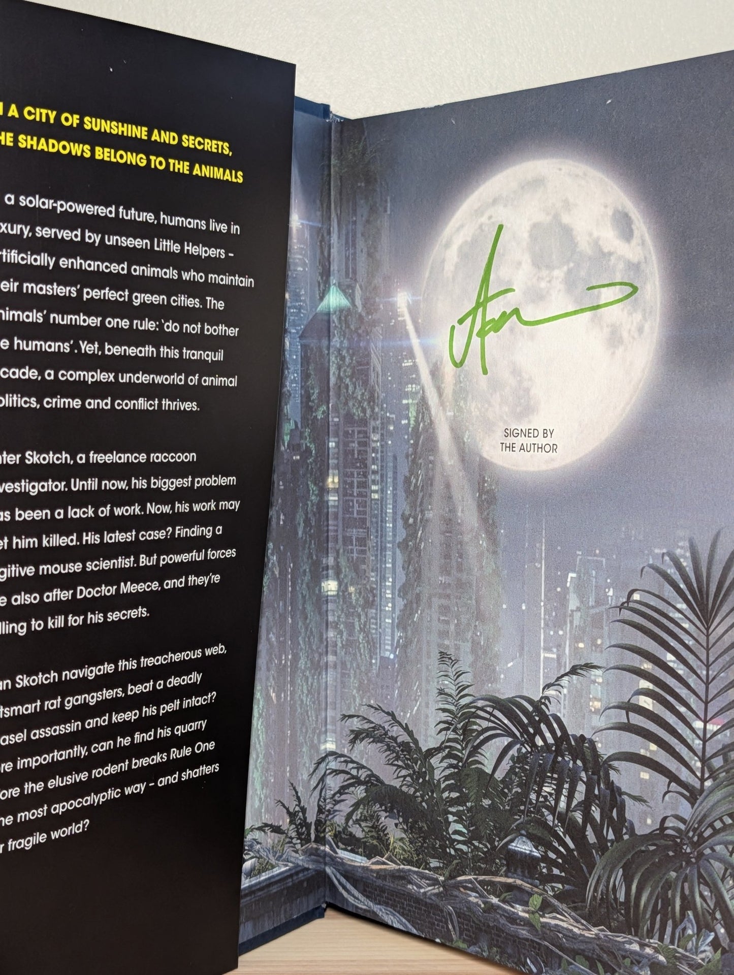 Green City Wars by Adrian Tchaikovsky (Signed First Edition with sprayed edges) - Fialta Books