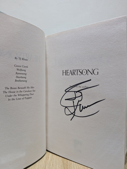 Green Creek 1 - 4: Wolfsong; Ravensong; Heartsong; Brothersong by TJ Klune (Signed First Edition Set) - Fialta Books