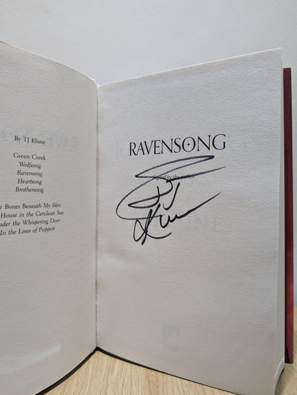 Green Creek 1 - 4: Wolfsong; Ravensong; Heartsong; Brothersong by TJ Klune (Signed First Edition Set) - Fialta Books