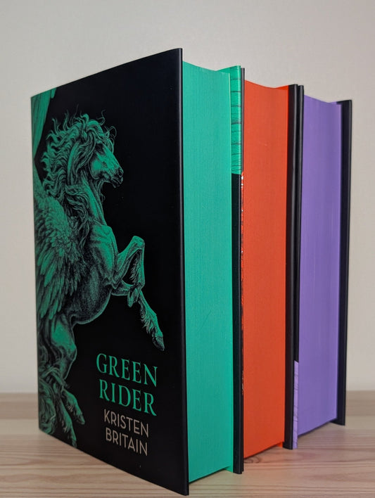 Green Rider; First Rider's Call; High King's Tomb by Kristen Britain (Signed Set with sprayed edges) - Fialta Books