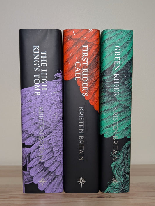 Green Rider; First Rider's Call; High King's Tomb by Kristen Britain (Signed Set with sprayed edges) - Fialta Books