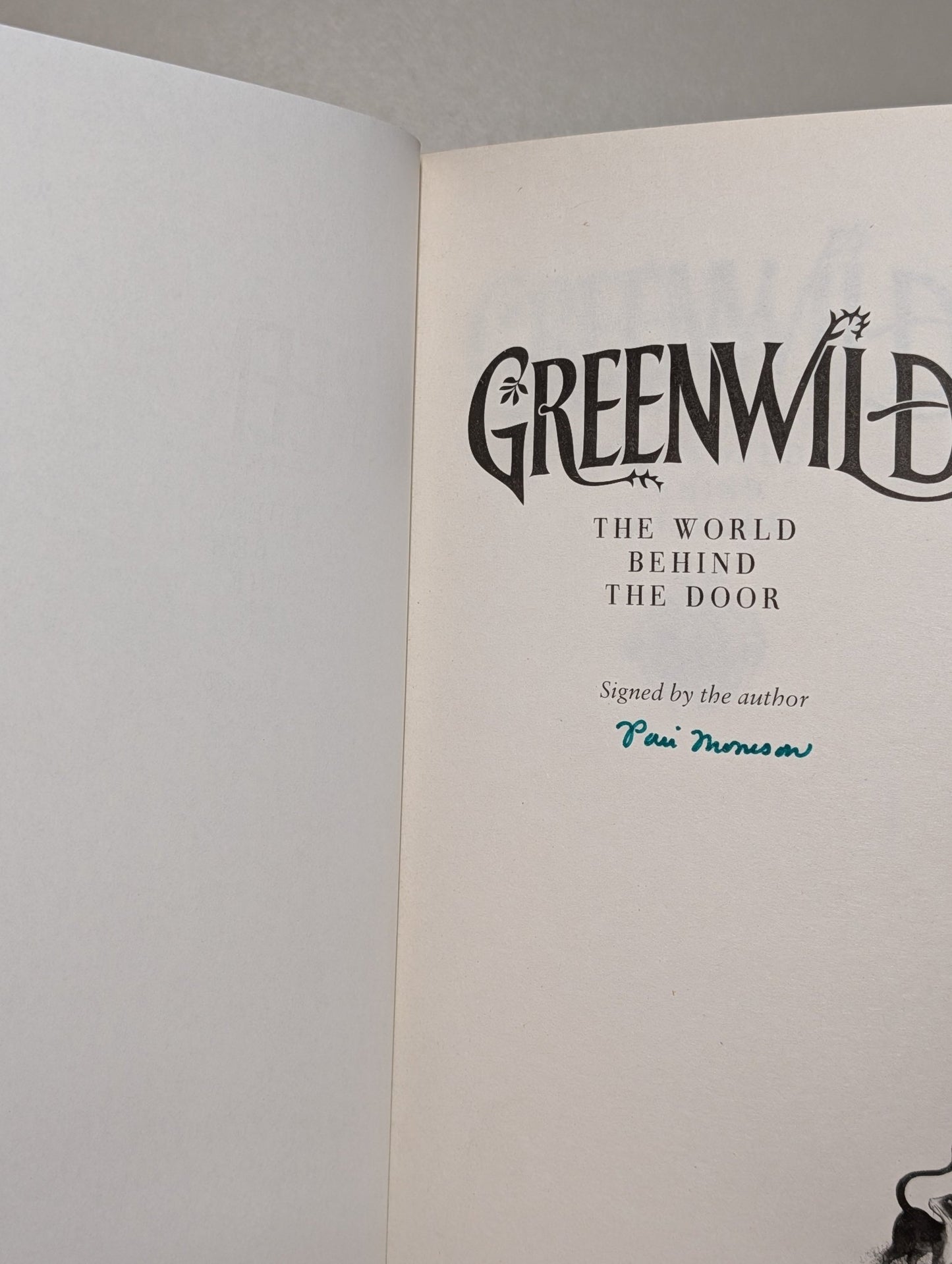 Greenwild 1 - 3 by Pari Thomson (Signed First Edition Set) - Fialta Books