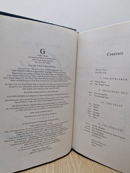 Growing Up Getty: The Story of America's Most Unconventional Dynasty by James Reginato (Signed First Edition) - Fialta Books
