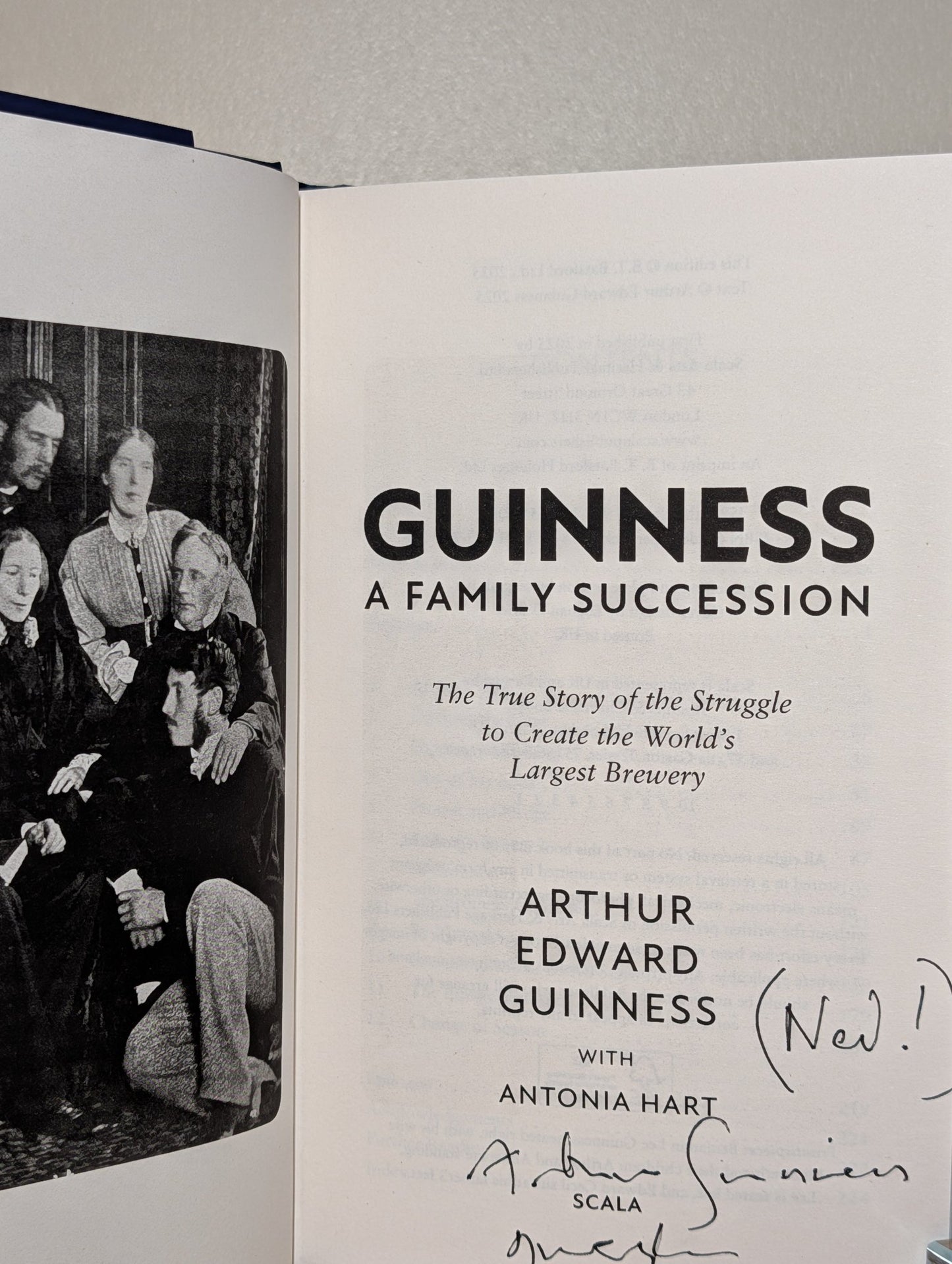 Guinness: A Family Succession by Arthur Edward Guinness (Signed First Edition) - Fialta Books
