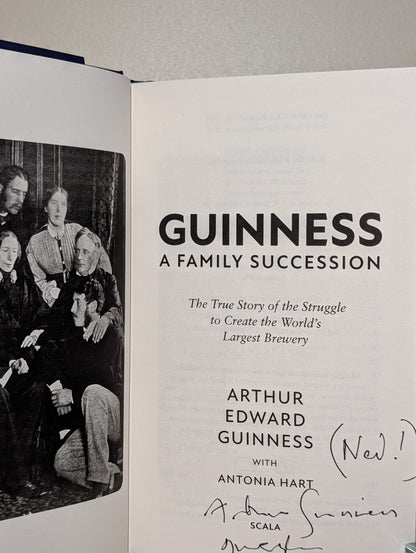 Guinness: A Family Succession by Arthur Edward Guinness (Signed First Edition) - Fialta Books