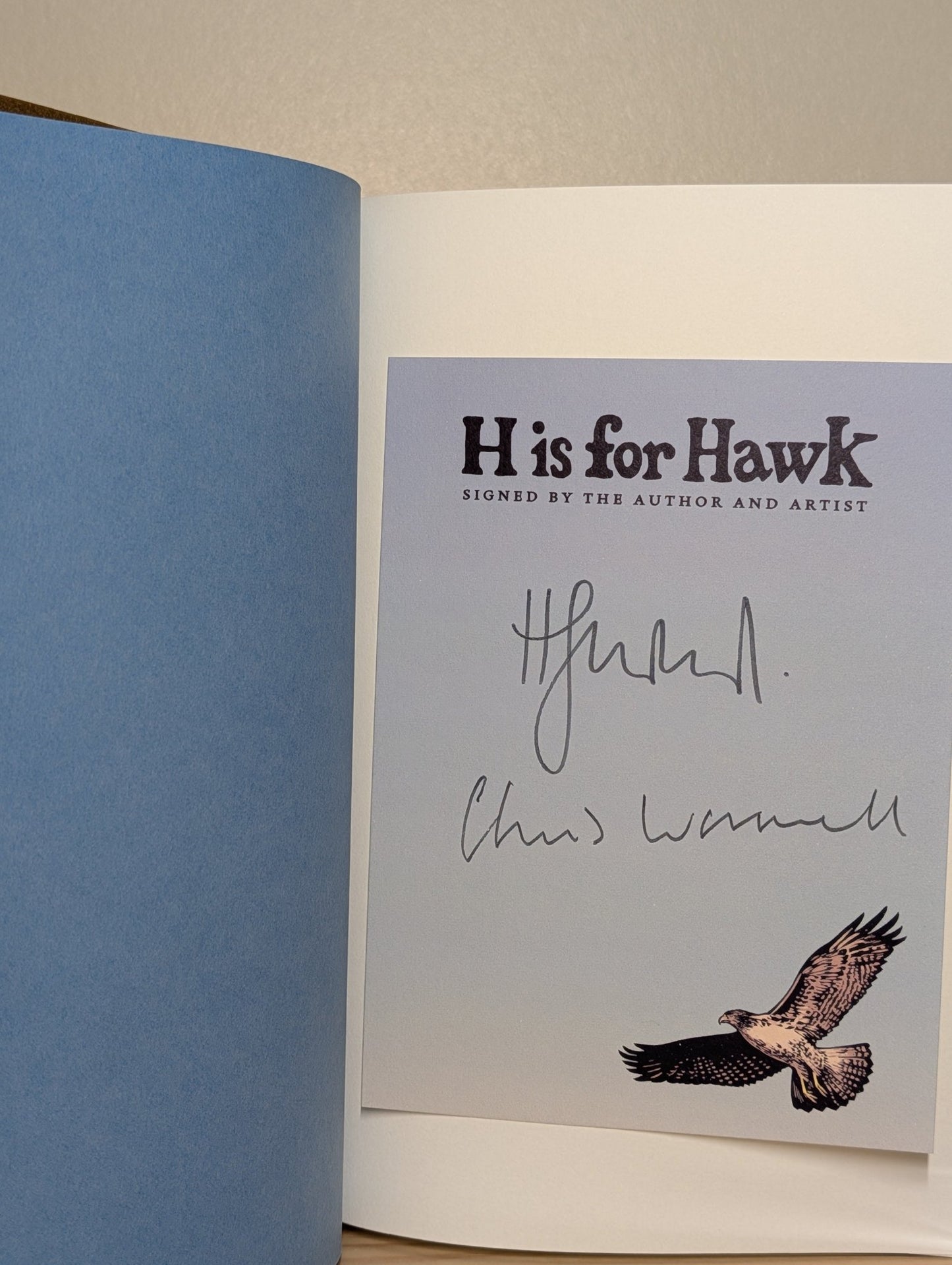 H is for Hawk by Helen Macdonald (Signed Folio Slipcase Edition) - Fialta Books