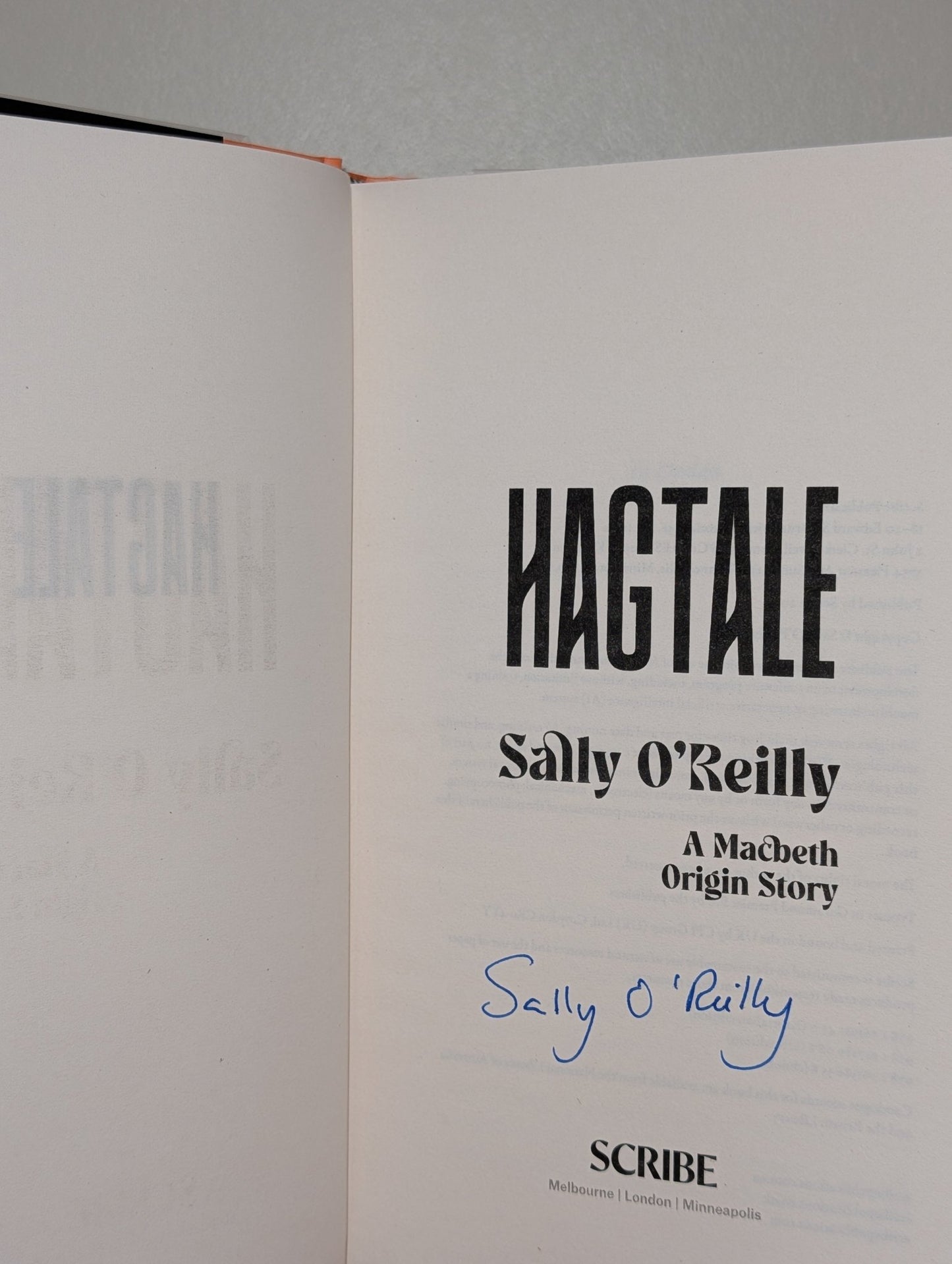 Hagtale: A Macbeth Origin Story by Sally O'Reilly (Signed First Edition) - Fialta Books