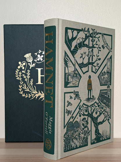 Hamnet by Maggie O'Farrell (Stamped Folio Slipcase Edition) - Fialta Books