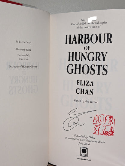 Harbour of Hungry Ghosts by Eliza Chan (Signed First Edition with sprayed edges) - Fialta Books