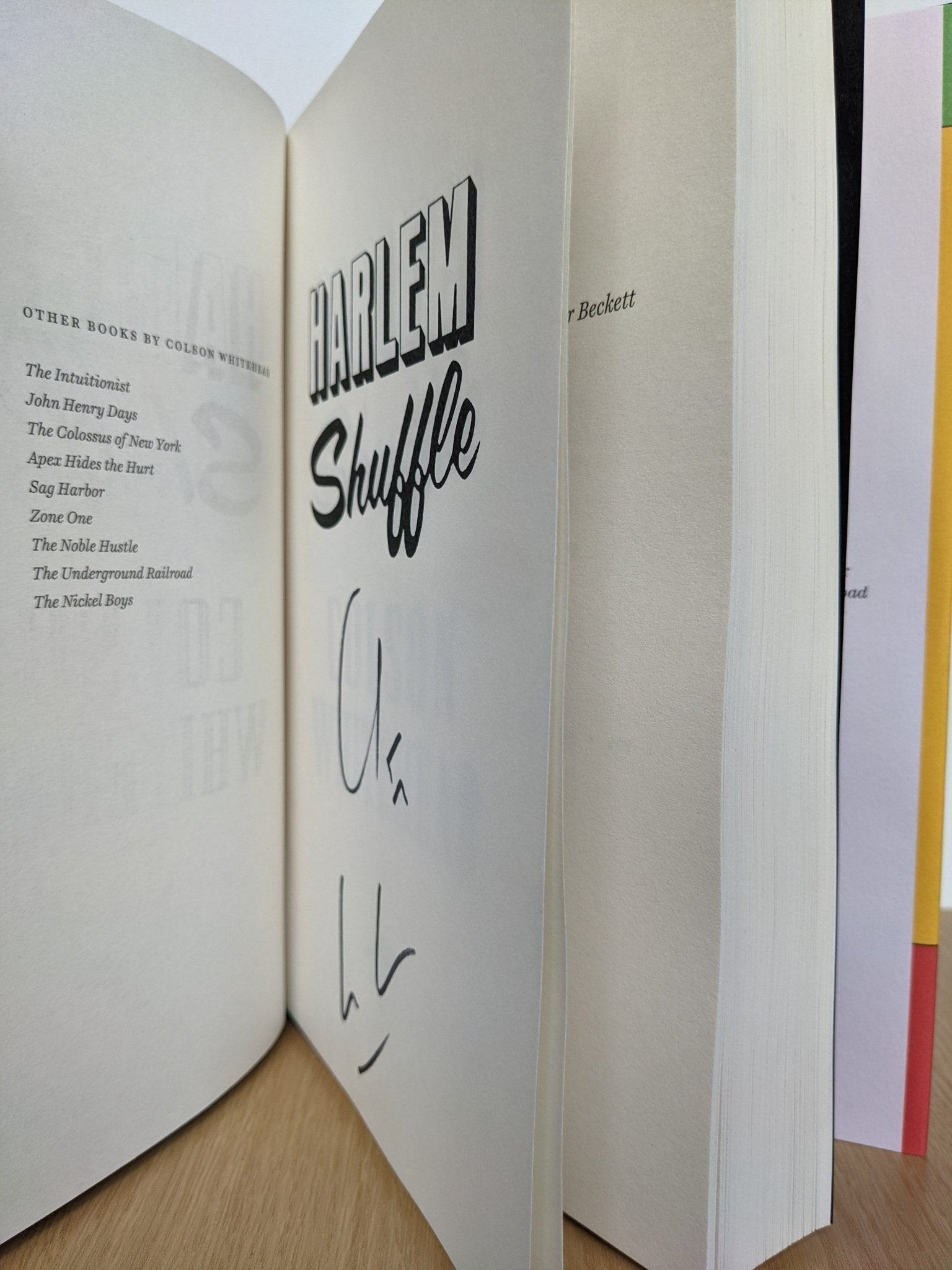 Harlem Shuffle: A Novel by Colson Whitehead (Signed First Edition) - Fialta Books