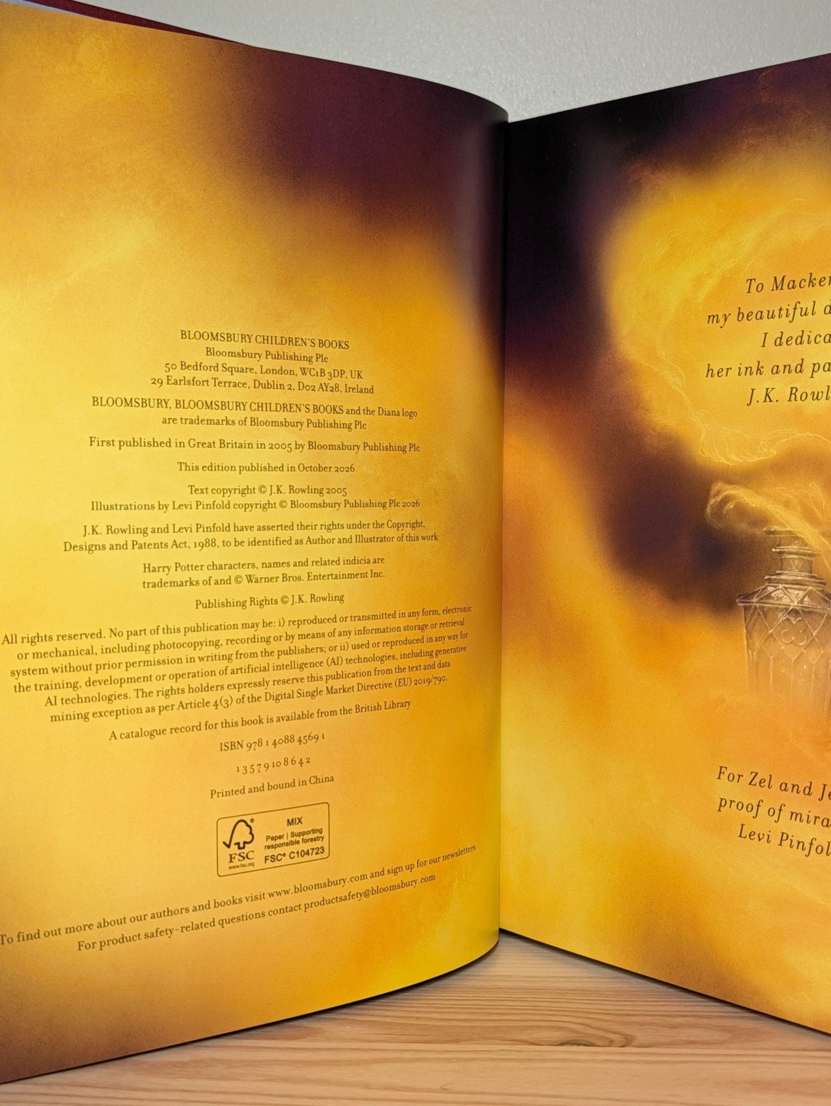 Harry Potter and the Half-Blood Prince: Illustrated Edition by J.K. Rowling (Signed Stamped by Illustrator) - Fialta Books