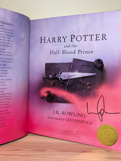 Harry Potter and the Half-Blood Prince: Illustrated Edition by J.K. Rowling (Signed Stamped by Illustrator) - Fialta Books