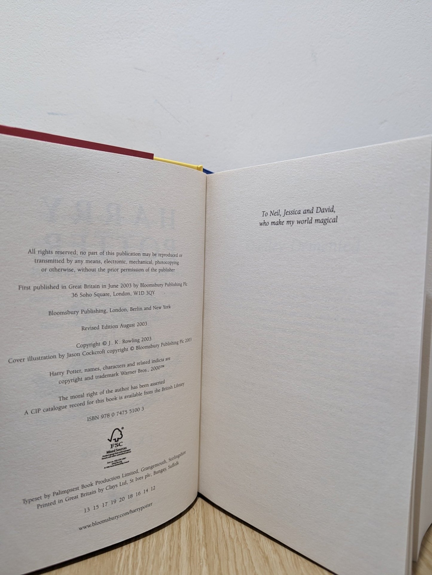 Harry Potter and the Order of the Phoenix by J K Rowling - Fialta Books