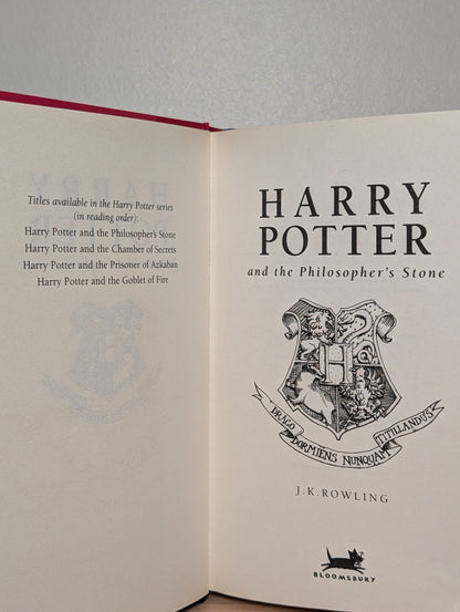Harry Potter and the Philosopher's Stone by J K Rowling (Hardback Edition) - Fialta Books