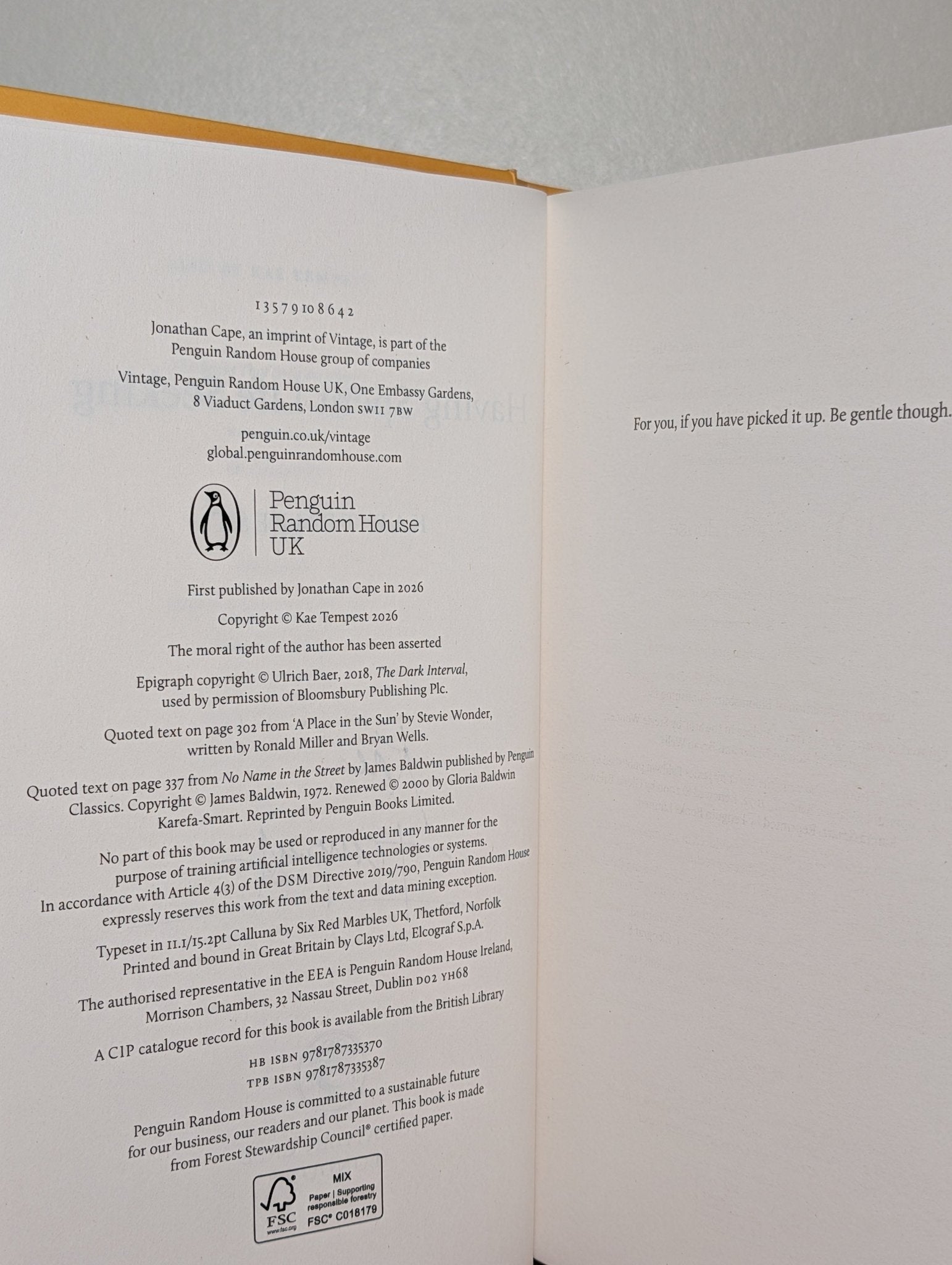 Having Spent Life Seeking by Kae Tempest (Signed First Edition) - Fialta Books