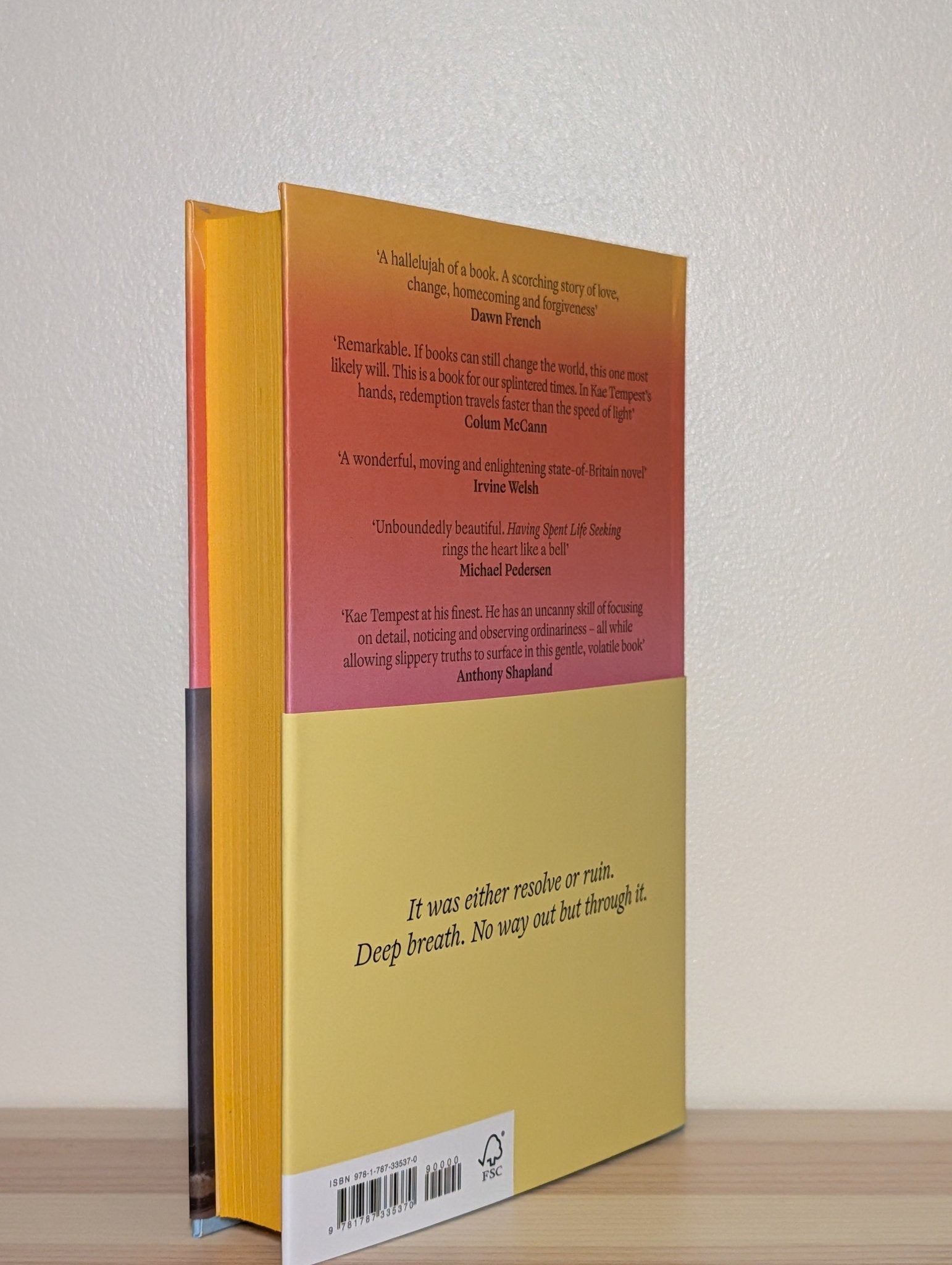 Having Spent Life Seeking by Kae Tempest (Signed First Edition with sprayed edges) - Fialta Books