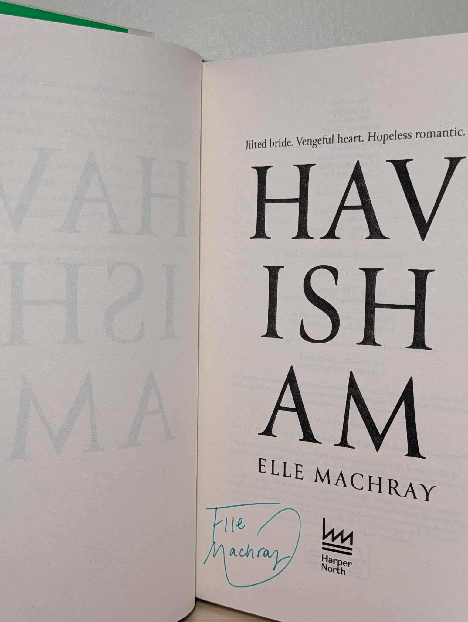 Havisham by Elle Machray (Signed First Edition) - Fialta Books