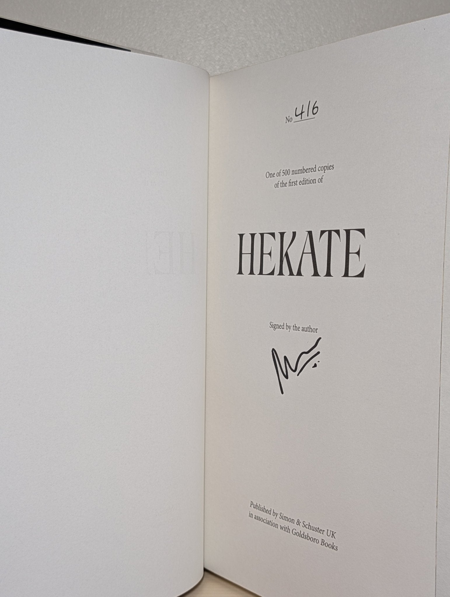 Hekate by Nikita Gill (Signed Numbered First Edition with sprayed edges) - Fialta Books