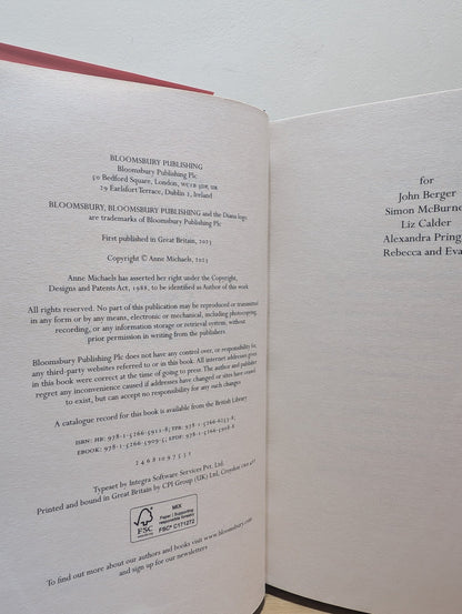 Held by Anne Michaels (First Edition) - Fialta Books