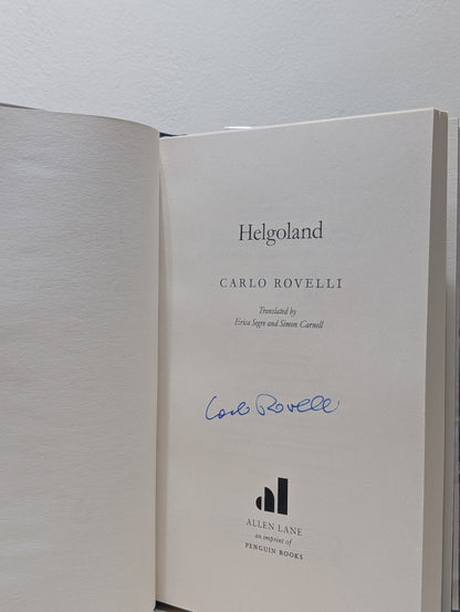 Helgoland by Carlo Rovelli (Signed First Edition) - Fialta Books