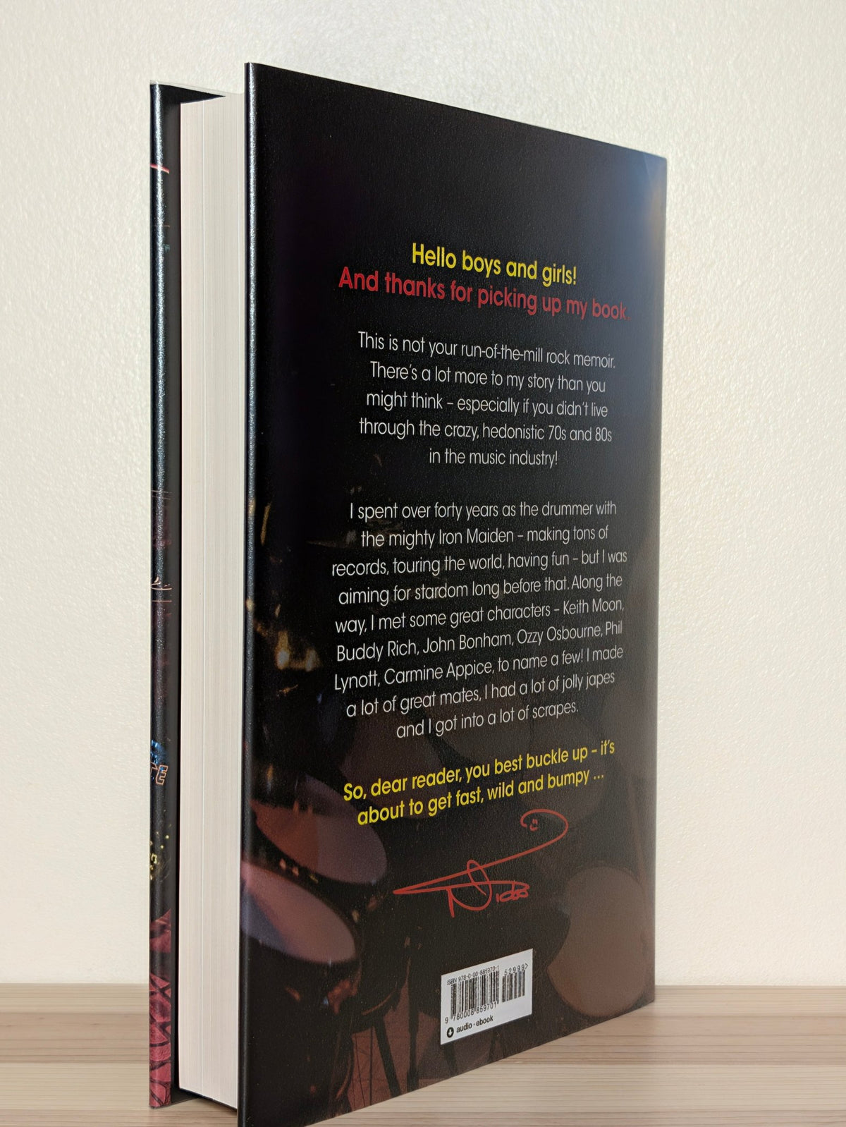 Hello Boys and Girls! by Nicko McBrain (Signed First Edition) - Fialta Books