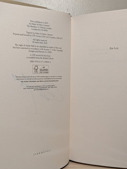 Helm by Sarah Hall (Signed First Edition) - Fialta Books