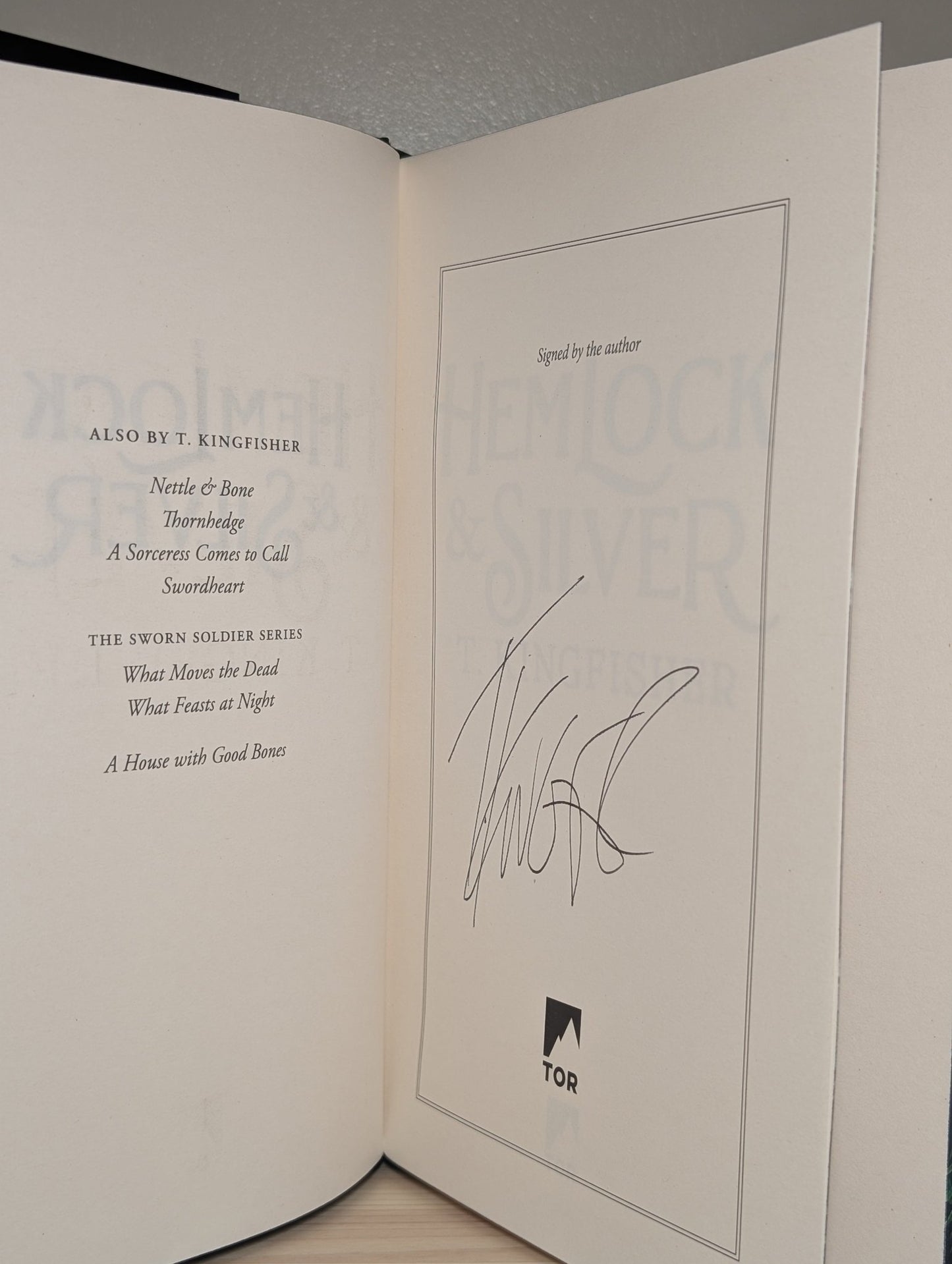 Hemlock & Silver by T. Kingfisher (Signed First Edition with sprayed edges) - Fialta Books