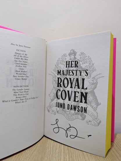 Her Majesty's Royal Coven by Juno Dawson (Signed First Edition with sprayed edges) - Fialta Books