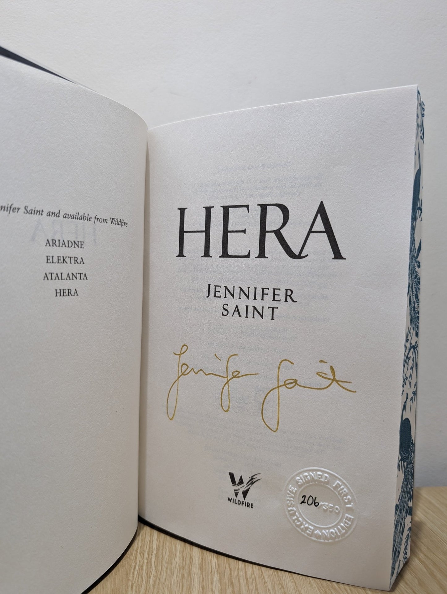 Hera by Jennifer Saint (Signed Numbered First Edition with sprayed edges) - Fialta Books