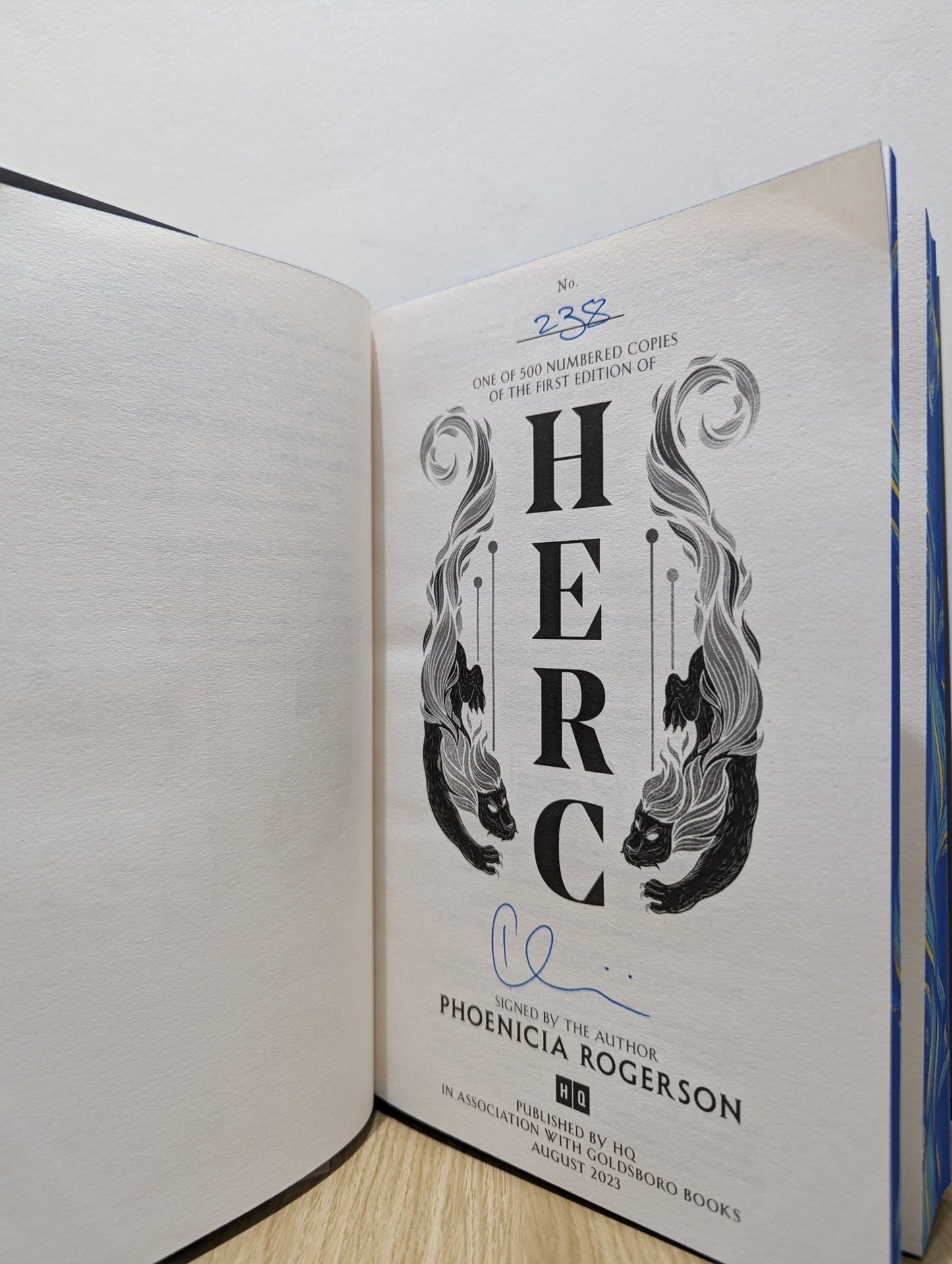Herc by Phoenicia Rogerson (Signed Numbered First Edition with sprayed edges) - Fialta Books