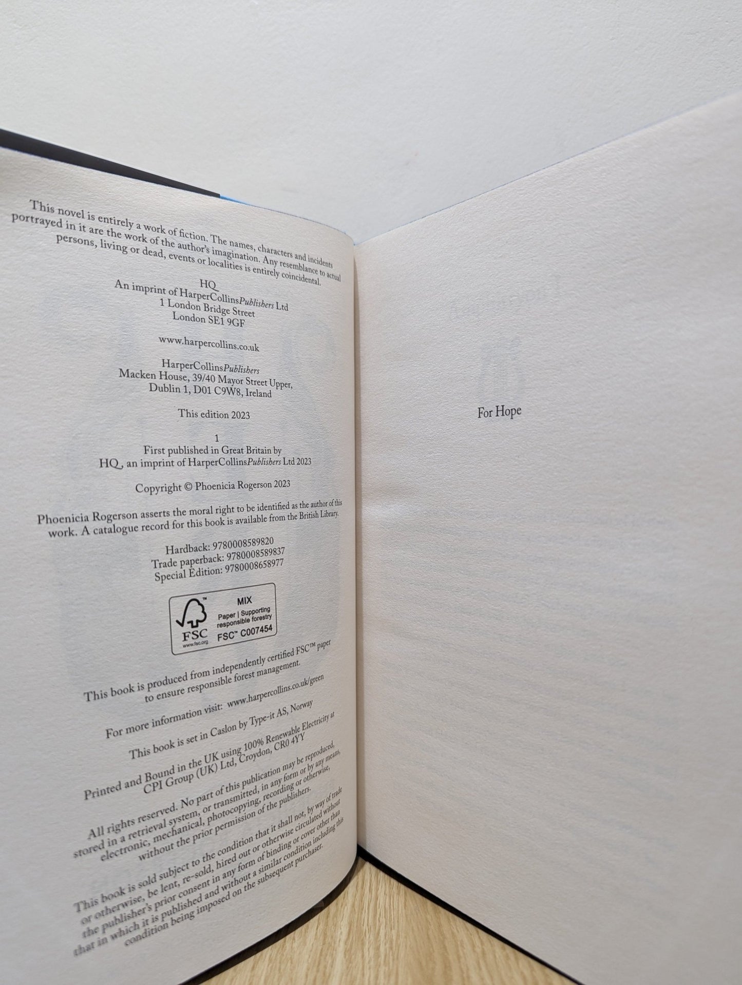 Herc by Phoenicia Rogerson (Signed Numbered First Edition with sprayed edges) - Fialta Books