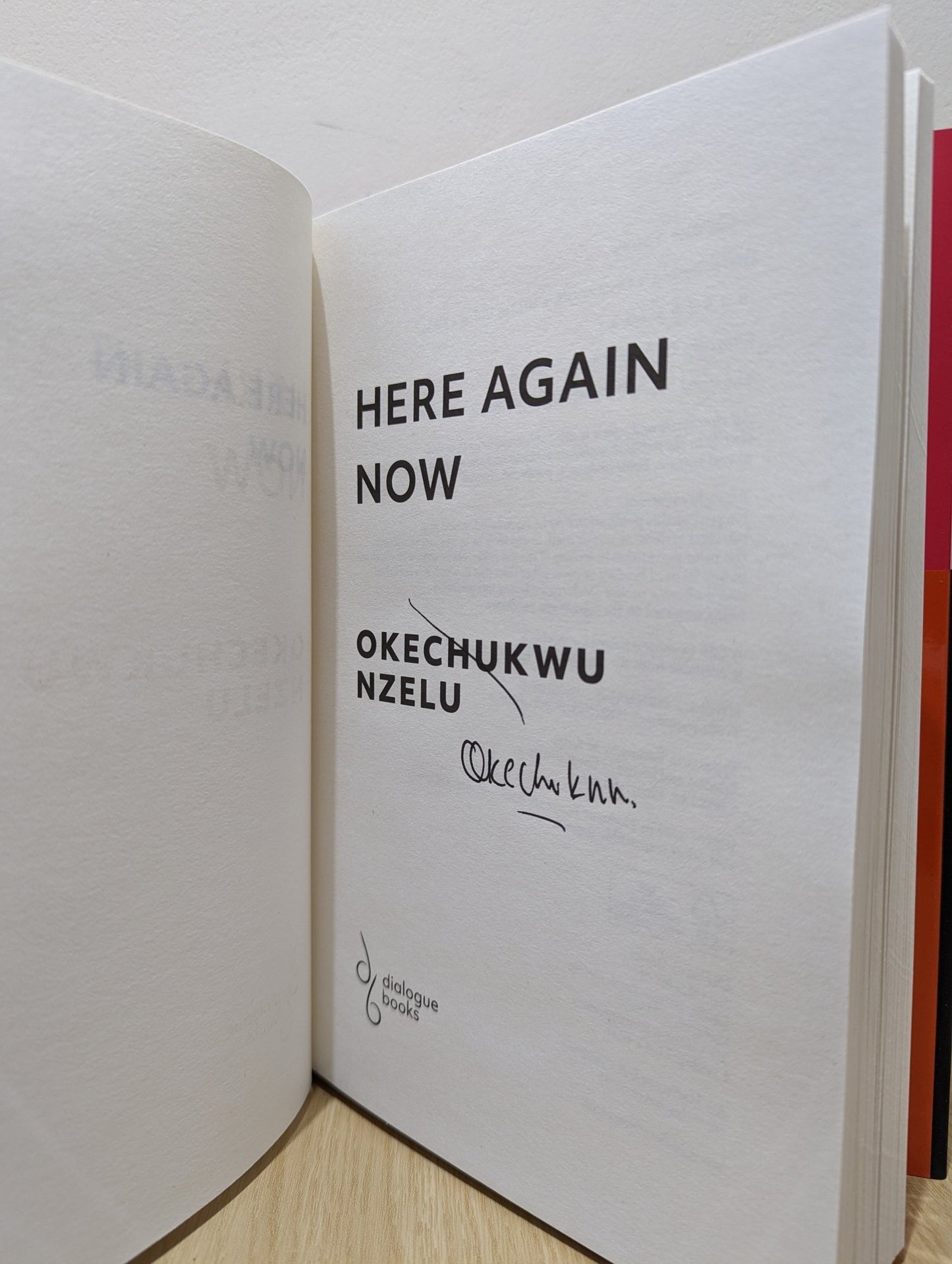 Here Again Now by Okechukwu Nzelu (Signed First Edition) - Fialta Books