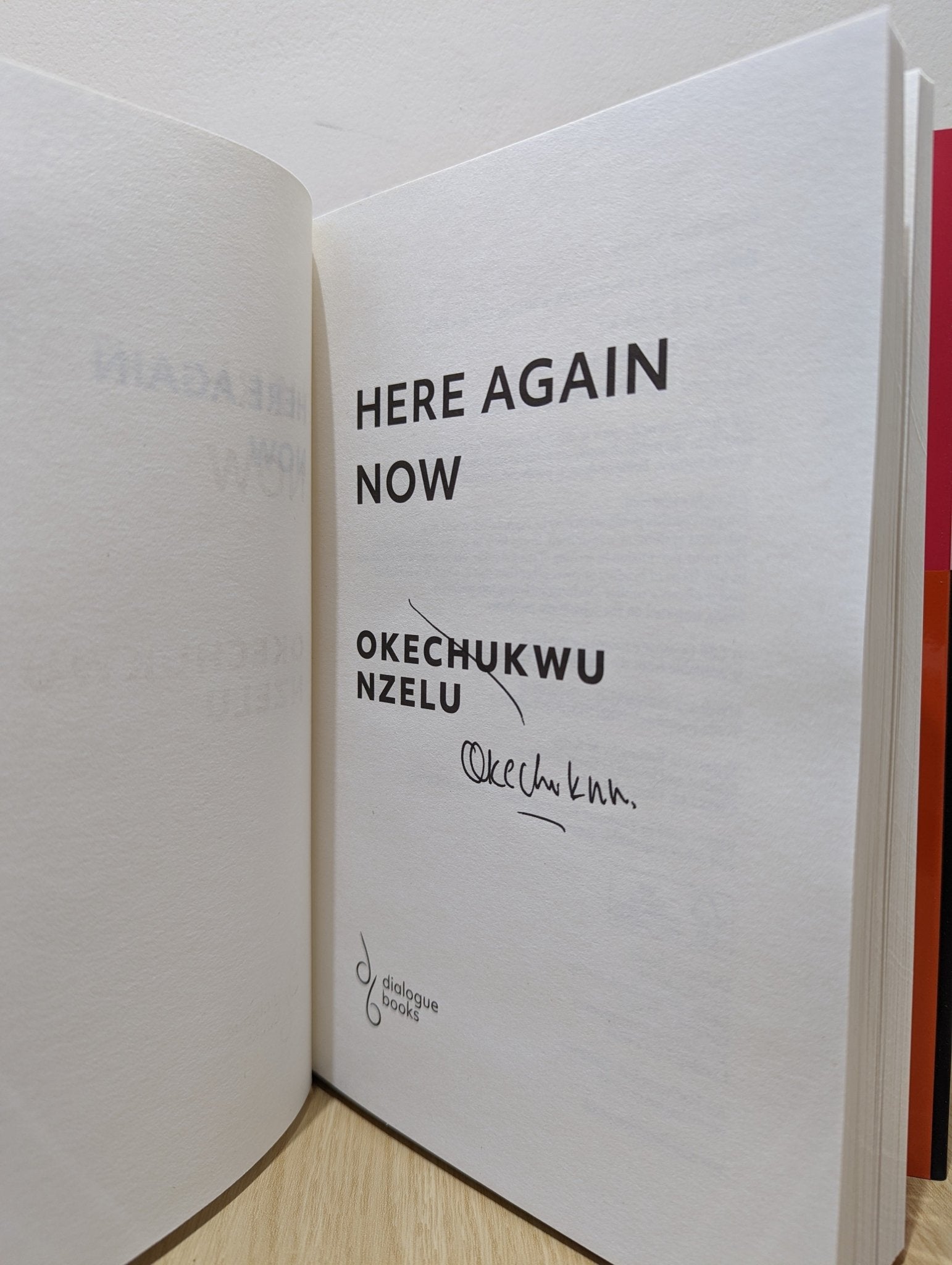 Here Again Now by Okechukwu Nzelu (Signed First Edition) - Fialta Books