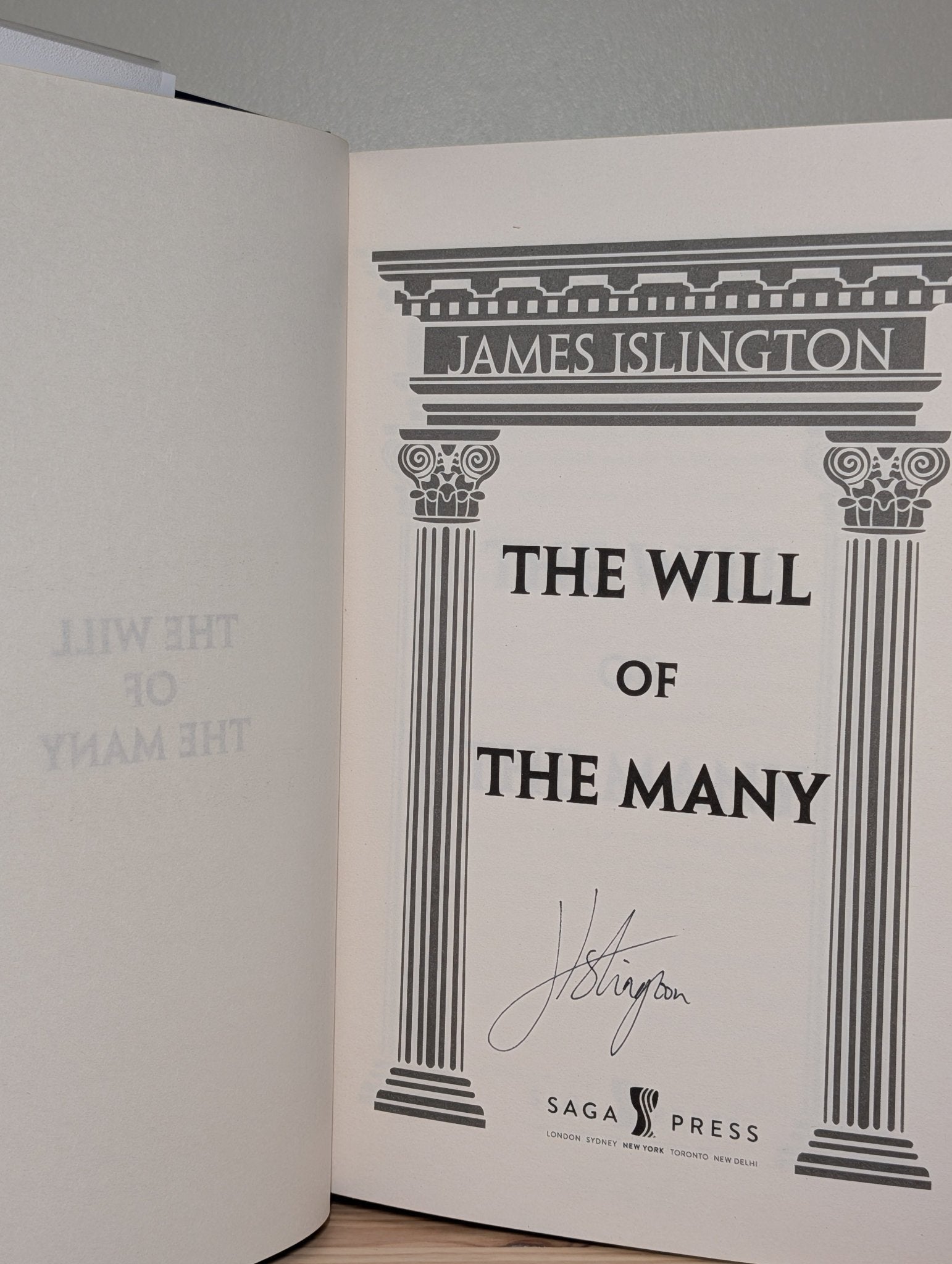 Hierarchy: Will of the Many; Strength of the Few by James Islington (Signed with sprayed edges) - Fialta Books