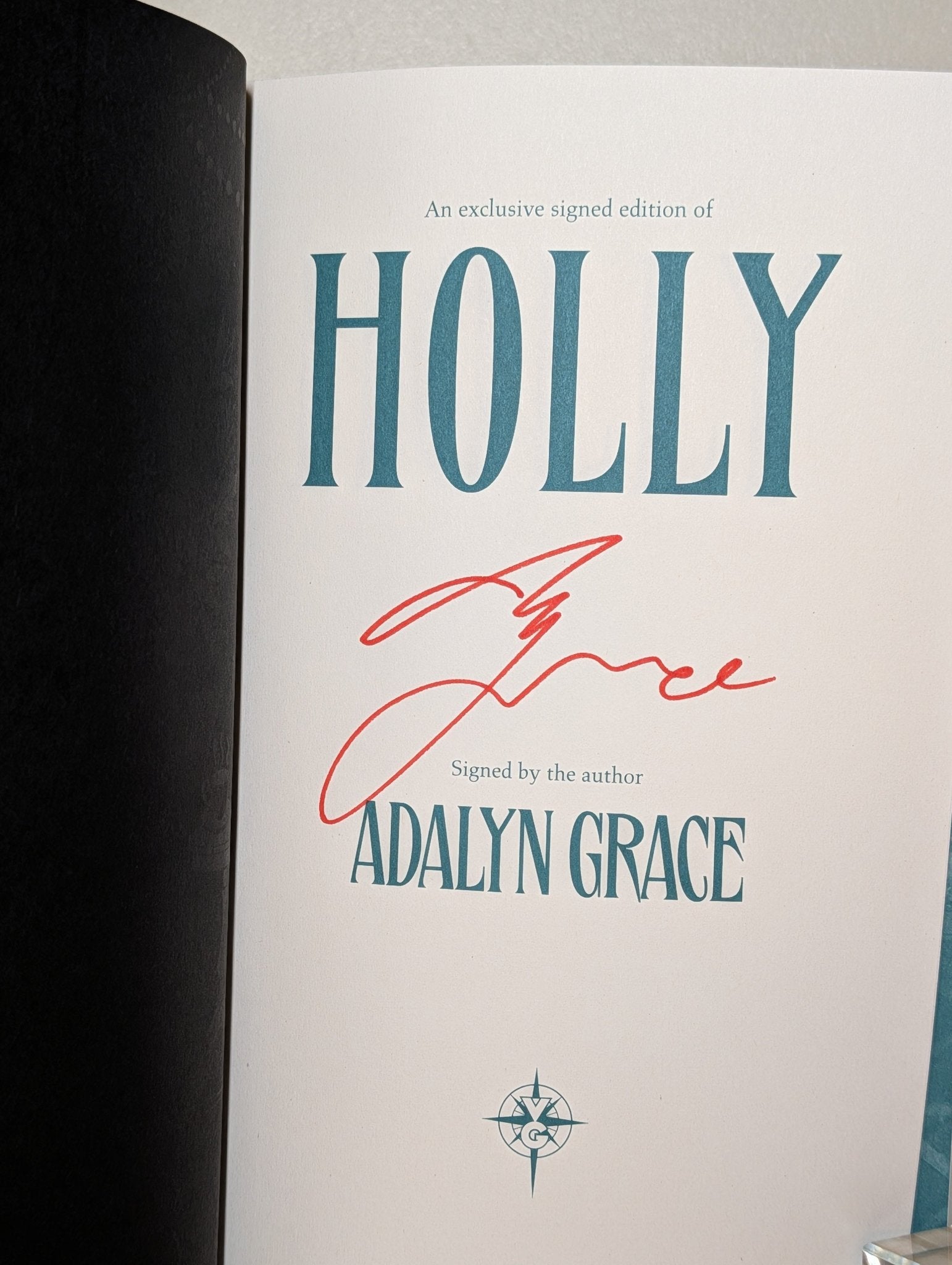 Holly: A Belladonna Novella by Adalyn Grace (Signed First Edition) - Fialta Books
