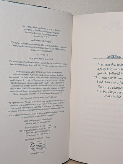 Holly: A Belladonna Novella by Adalyn Grace (Signed First Edition) - Fialta Books