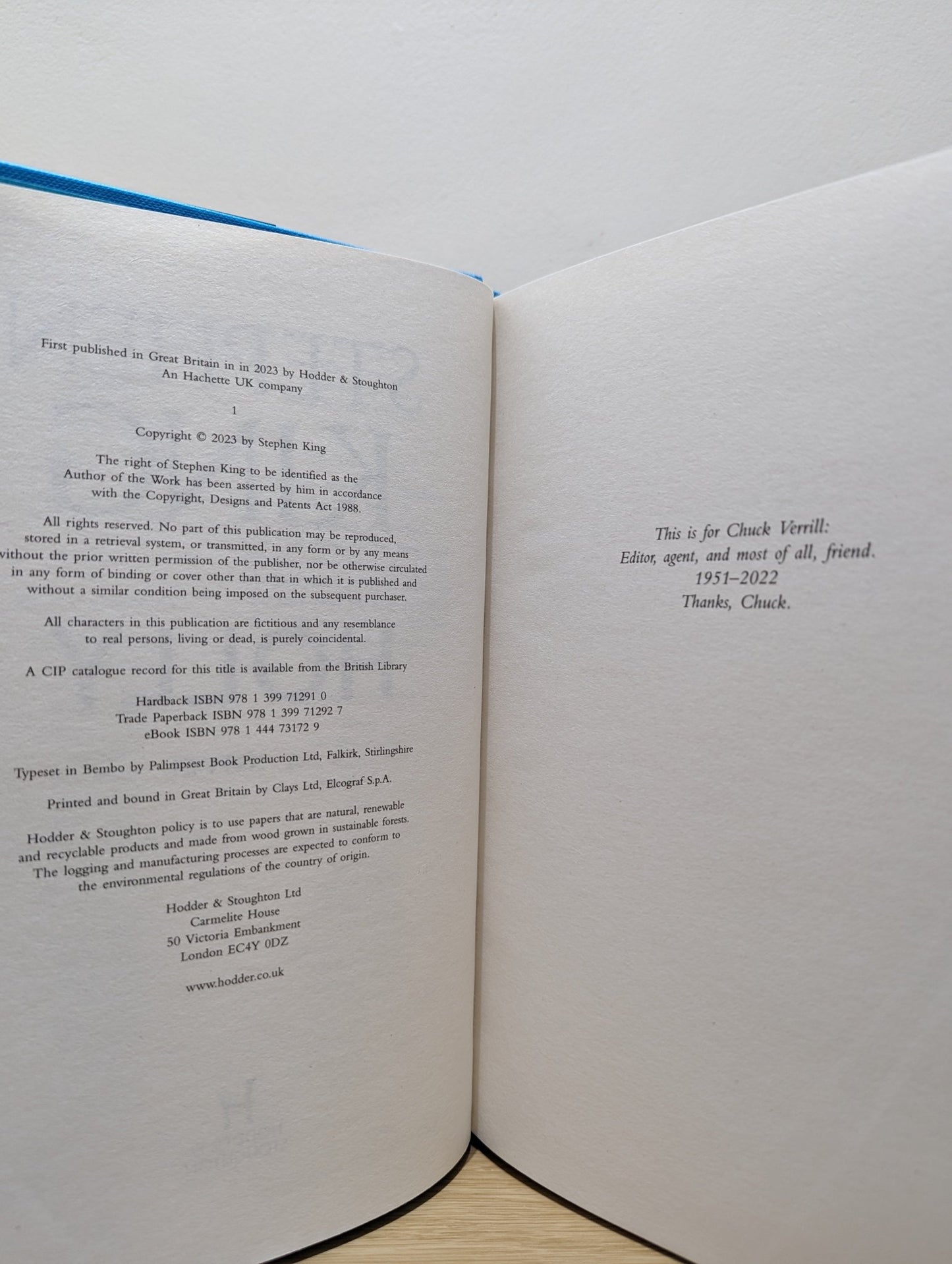 Holly by Stephen King (First Edition) - Fialta Books