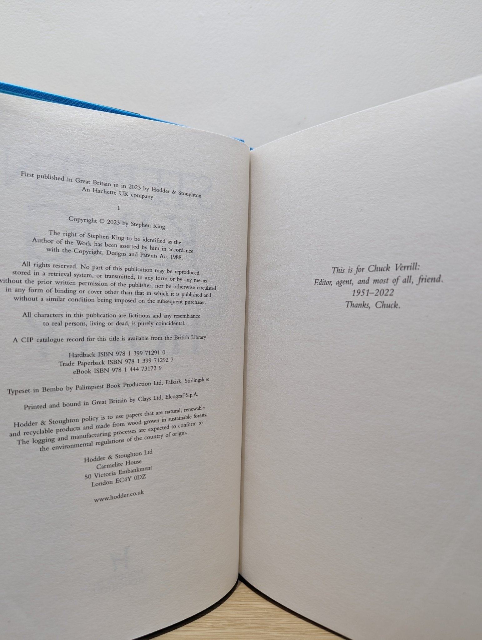 Holly by Stephen King (First Edition) - Fialta Books