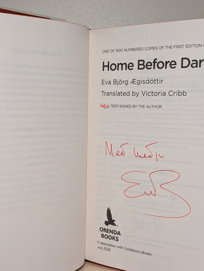 Home Before Dark by Eva Björg Ægisdottir (Signed Numbered First Edition with sprayed edges) - Fialta Books