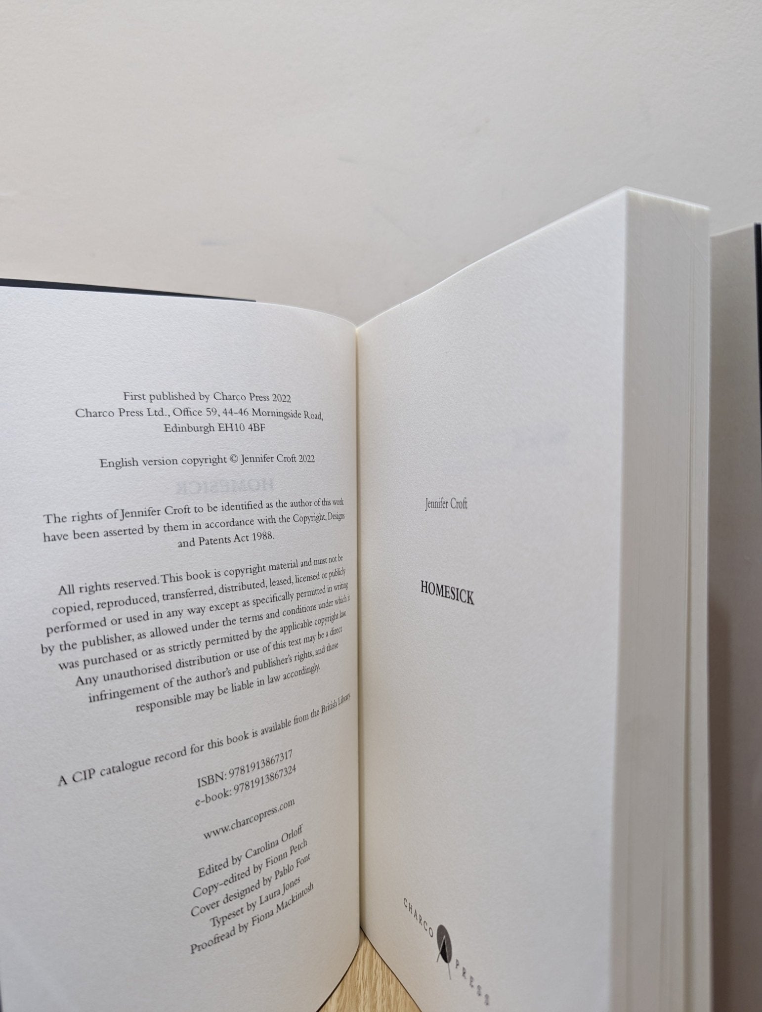 Homesick by Jennifer Croft (First Edition) - Fialta Books