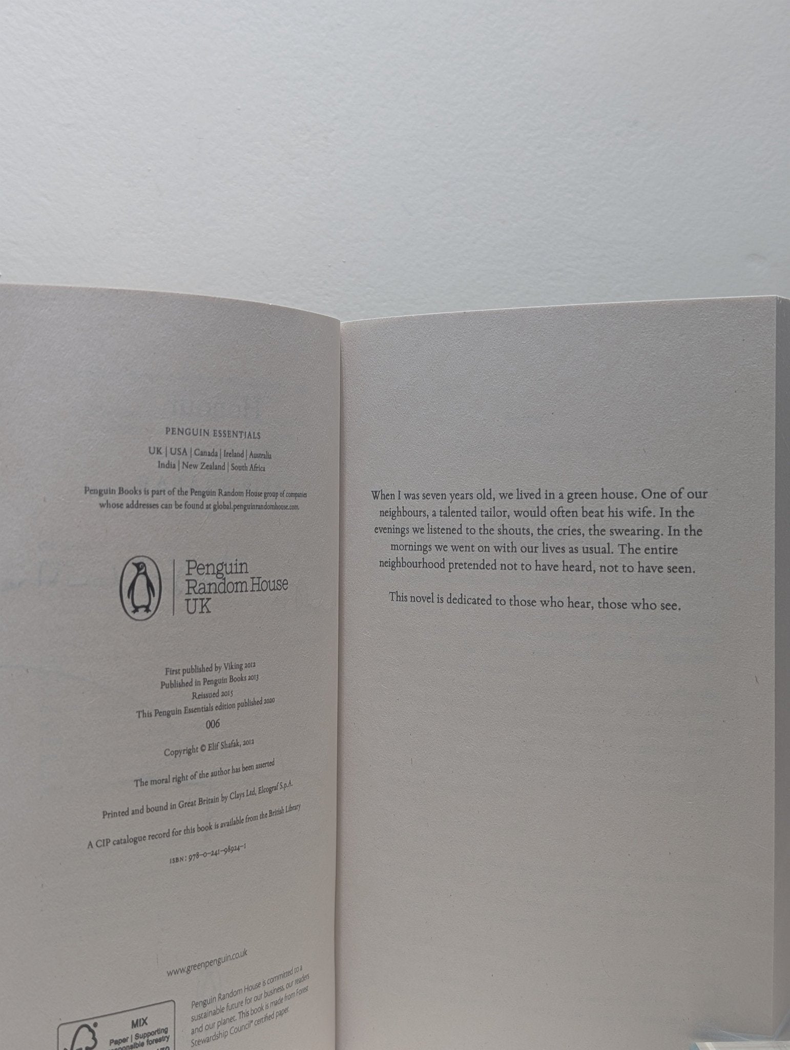 Honour by Elif Shafak (Signed) - Fialta Books