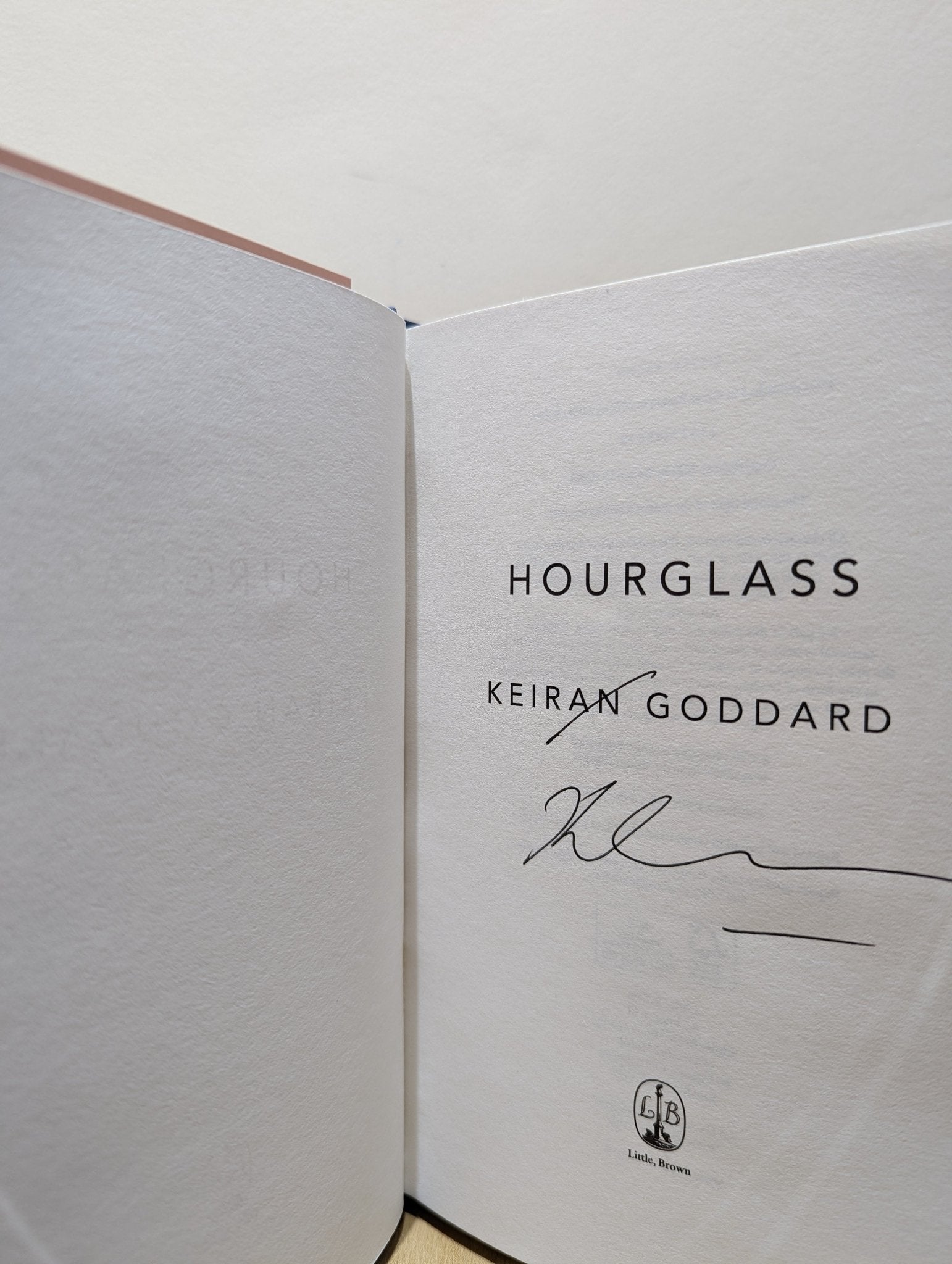 Hourglass by Keiran Goddard (Signed First Edition) - Fialta Books