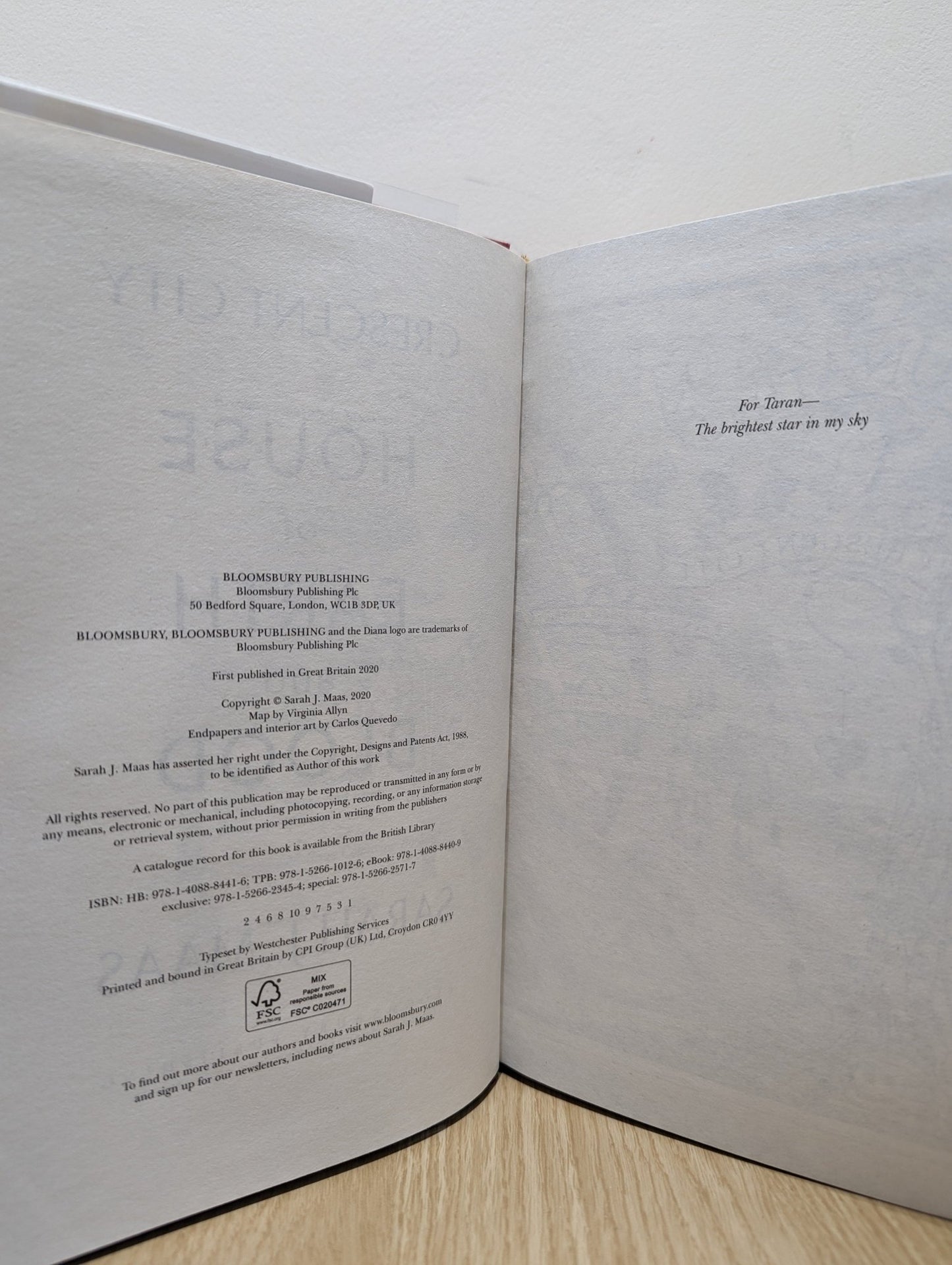 House of Earth and Blood by Sarah J. Maas (First UK Edition) - Fialta Books