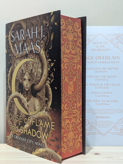 House of Flame and Shadow by Sarah J. Maas (sprayed edge edition with page overlays) - Fialta Books