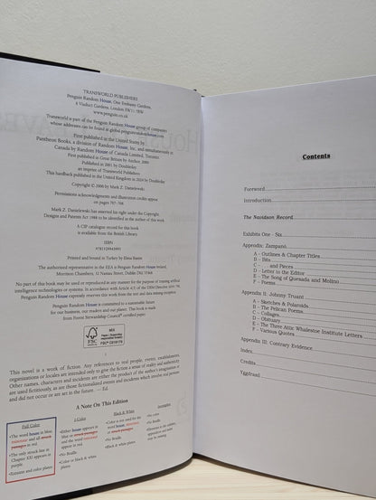 House Of Leaves by Mark Z Danielewski (First UK Hardback Deluxe Edition) - Fialta Books