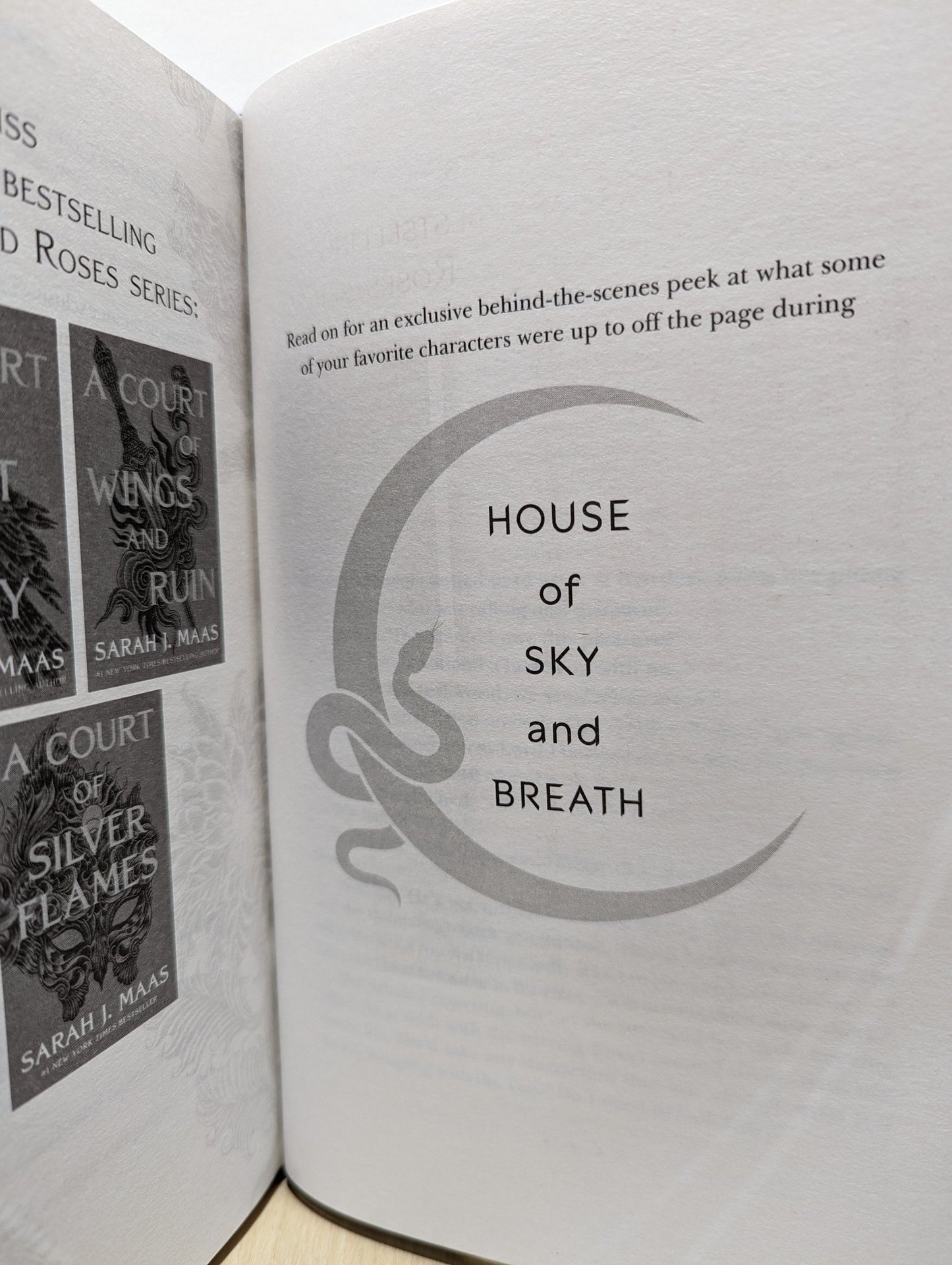 House of Sky and Breath by Sarah J. Maas (First Edition with extra chapter) - Fialta Books